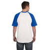 Augusta Sportswear Men's White/Royal Short-Sleeve Baseball Jersey