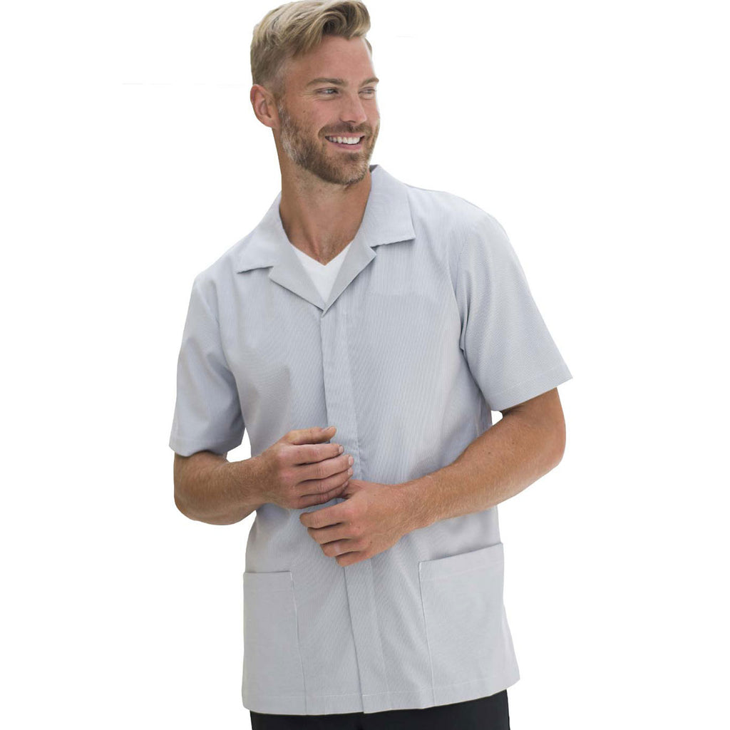 Edwards Men's Steel Grey Pincord Pincord Ultra-Stretch Tunic