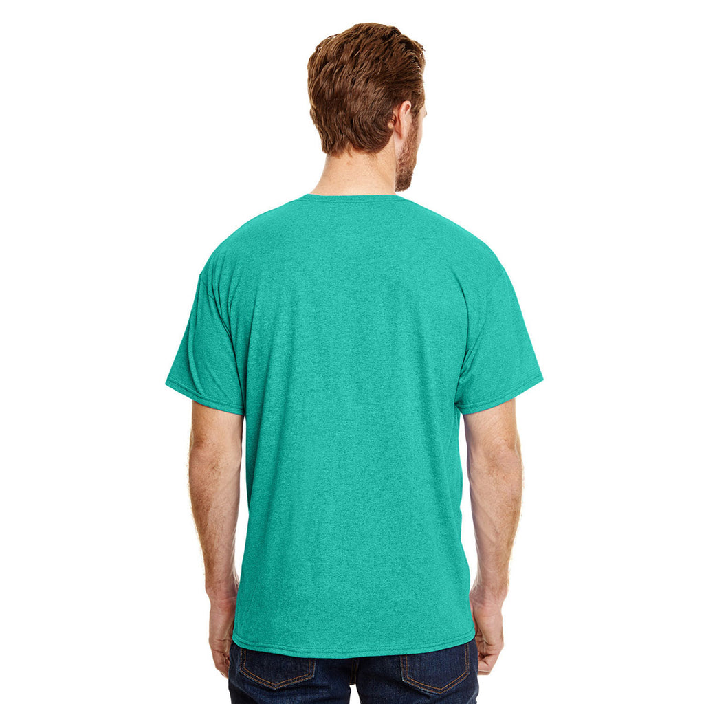 Hanes Men's Breezy Green Triblend X-Temp Triblend T-Shirt