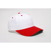 Pacific Headwear White/Red Universal Twill Cap