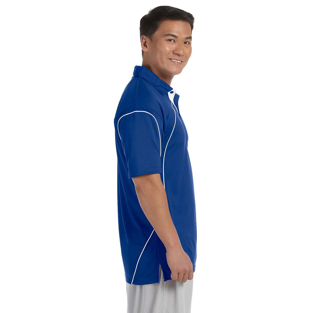 Russell Athletic Men's Royal/White Team Prestige Polo