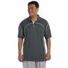 Russell Athletic Men's Stealth/White Team Prestige Polo