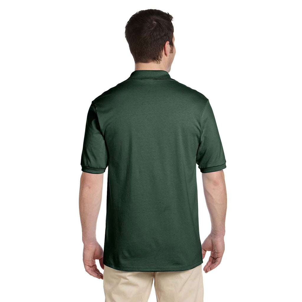 Jerzees Men's Forest Green 5.6 Oz. Spotshield Jersey Polo