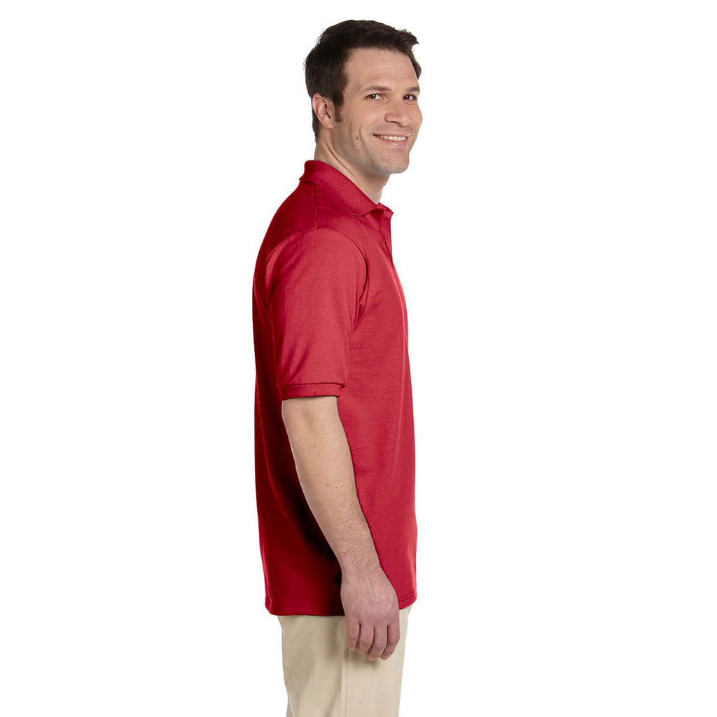 Jerzees Men's True Red 5.6 Oz. Spotshield Jersey Polo