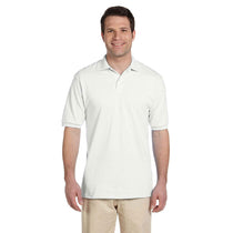 Jerzees Men's White 5.6 Oz. Spotshield Jersey Polo