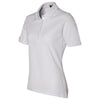 Jerzees Women's White Spotshield 50/50 Polo