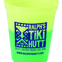 Good Value Yellow to Green Color Changing Stadium Cup - 16 oz