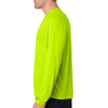 Hanes Men's Safety Green Cool DRI with FreshIQ Long-Sleeve Performance T-Shirt