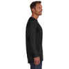 Hanes Men's Black 4.5 oz. 100% Ringspun Cotton nano-T Long-Sleeve T-Shirt