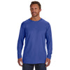 Hanes Men's Deep Royal 4.5 oz. 100% Ringspun Cotton nano-T Long-Sleeve T-Shirt