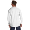 Hanes Men's White 4.5 oz. 100% Ringspun Cotton nano-T Long-Sleeve T-Shirt