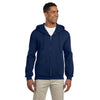 Jerzees Men's J Navy 9.5 Oz. Super Sweats Nublend Fleece Full-Zip Hood