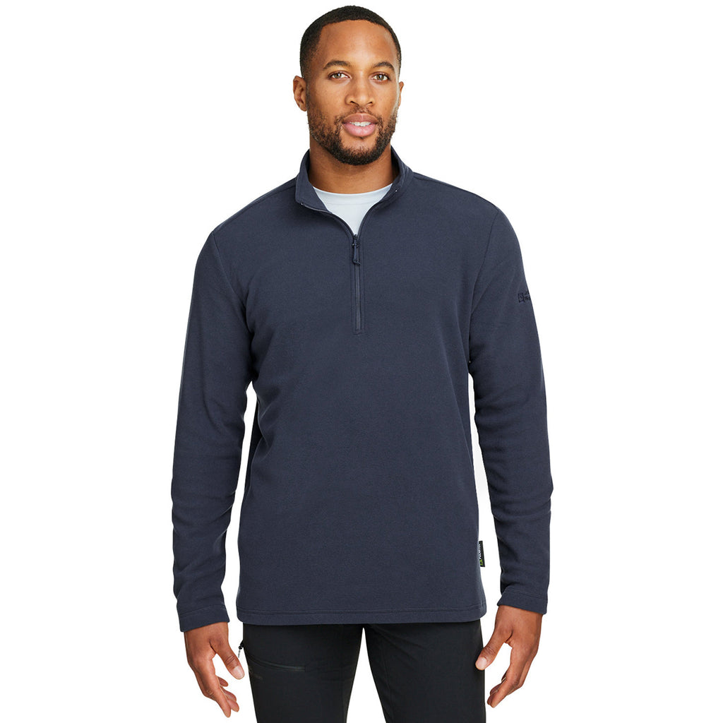 Jack Wolfskin Men's Night Blue Taunus Lightweight Half Zip Fleece