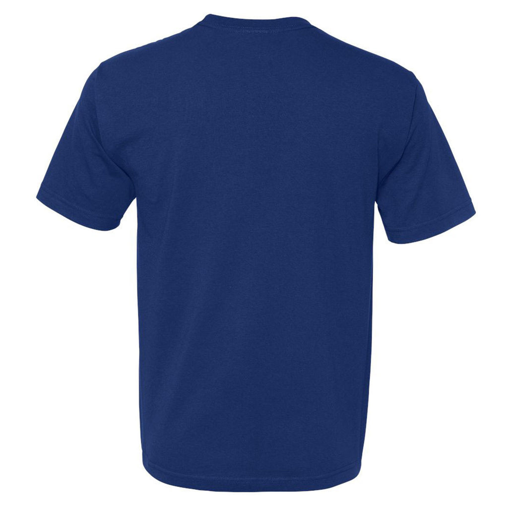 Bayside Men's Royal USA-Made 100% Cotton Short Sleeve T-Shirt