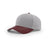 Richardson Grey/Maroon On-Field Combination Surge Adjustable Cap