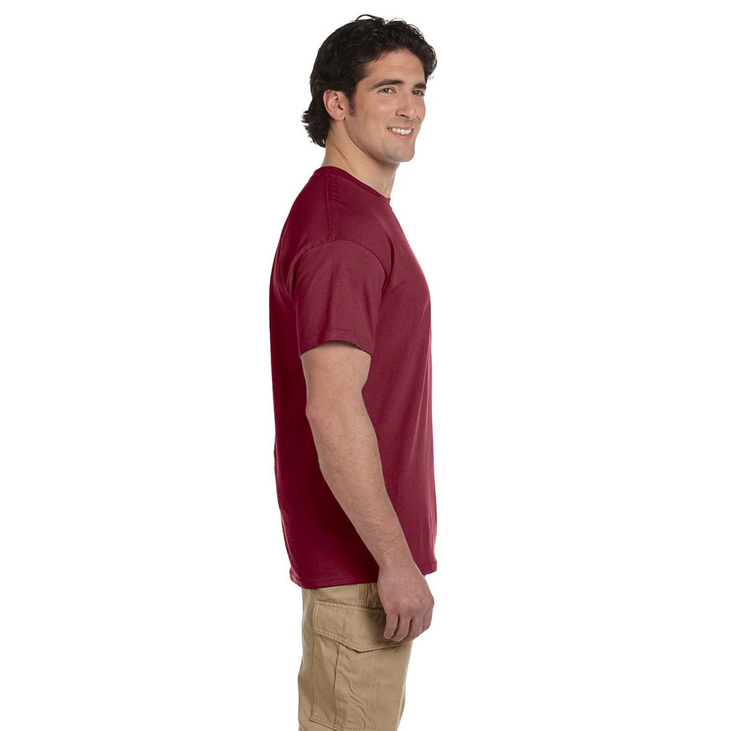 Hanes Men's Cardinal 5.2 oz. 50/50 EcoSmart T-Shirt