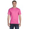 Hanes Men's Pink 6.1 oz. Beefy-T