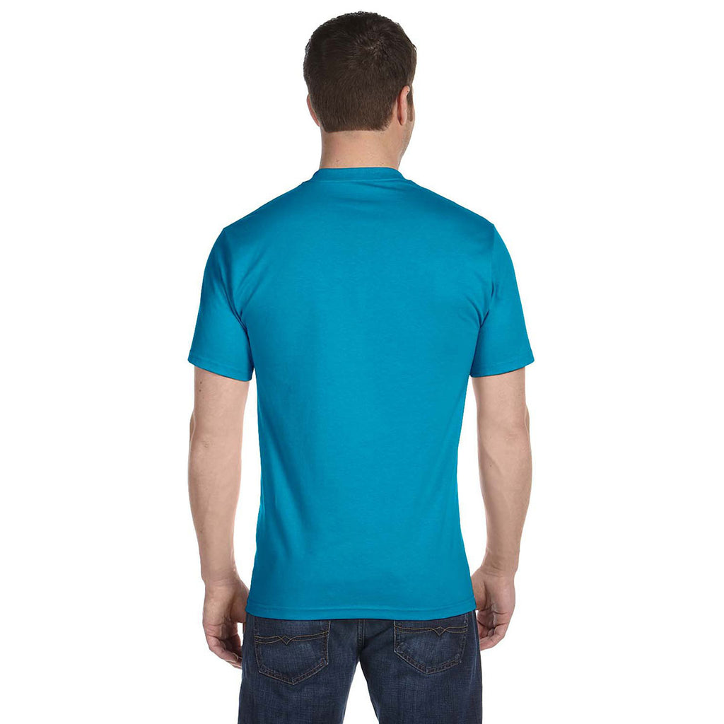 Hanes Men's Teal 6.1 oz. Beefy-T