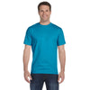 Hanes Men's Teal 6.1 oz. Beefy-T