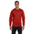 Hanes Men's Deep Red 6.1 oz Long-Sleeve Beefy-T