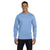 Hanes Men's Light Blue 6.1 oz Long-Sleeve Beefy-T