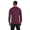 Hanes Men's Maroon 6.1 oz Long-Sleeve Beefy-T