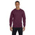 Hanes Men's Maroon 6.1 oz Long-Sleeve Beefy-T