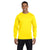 Hanes Men's Yellow 6.1 oz Long-Sleeve Beefy-T