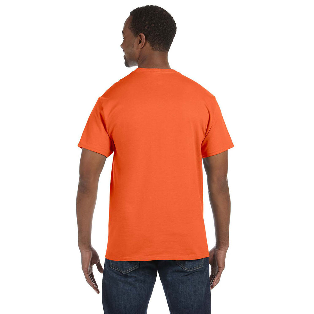 Hanes Men's Athletic Orange 6.1 oz. Tagless T-Shirt