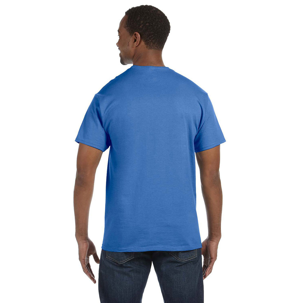 Hanes Men's Palace Blue 6.1 oz. Tagless T-Shirt