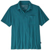 Patagonia Men's Fathom-Belay Blue Cotton in Conversion Lightweight Polo Shirt