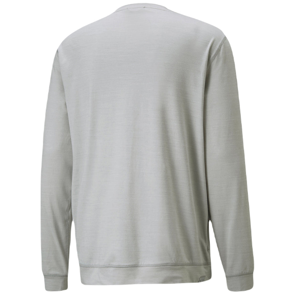 Puma Golf Men's High Rise Heather Cloudspun Grey Label Crewneck Sweater