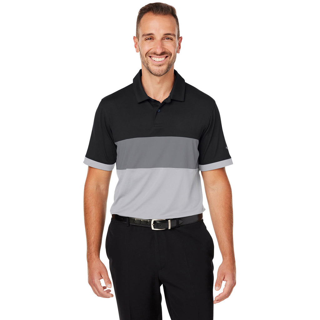 Puma Golf Men's Puma Black/High Rise Cloudspun Highway Polo