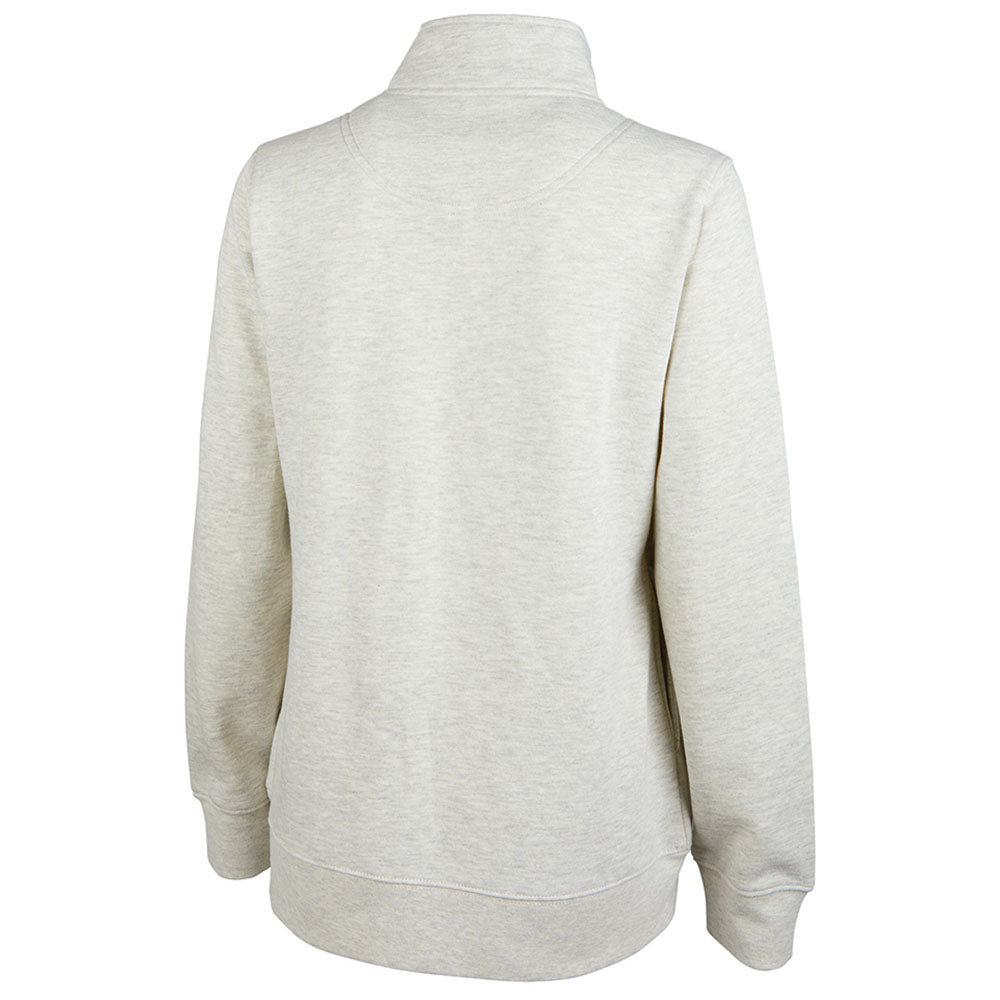 Charles River Women's Ivory Crosswind Quarter Zip Sweatshirt