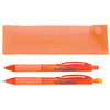 Good Value Orange Cliff Gel Pen and Mechanical Pencil Set