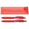 Good Value Red Cliff Gel Pen and Mechanical Pencil Set