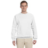 Jerzees Men's White 8 Oz. Nublend Fleece Crew