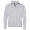 Burnside Women's Heather Grey Sweater Knit Jacket