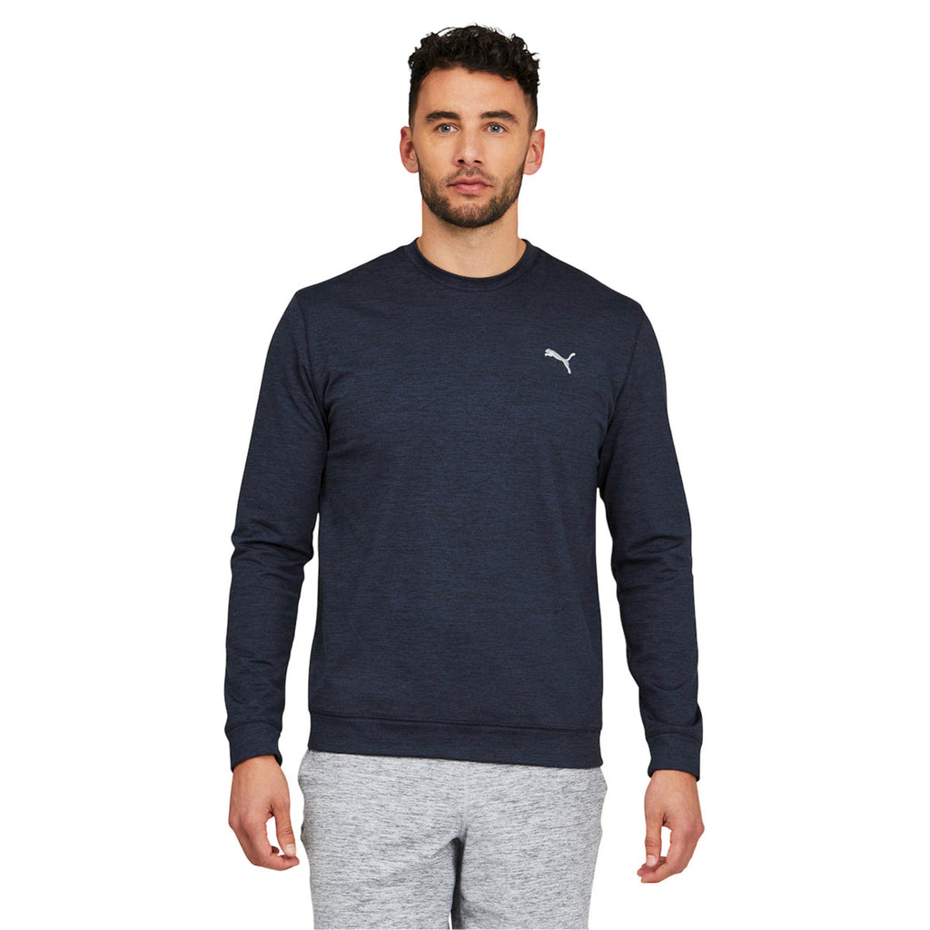 Puma Golf Men's Navy Blazer Cloudspun Golf Crewneck