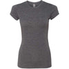 Next Level Women's Charcoal Poly/Cotton Short-Sleeve Tee