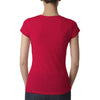 Next Level Women's Red Poly/Cotton Short-Sleeve Tee