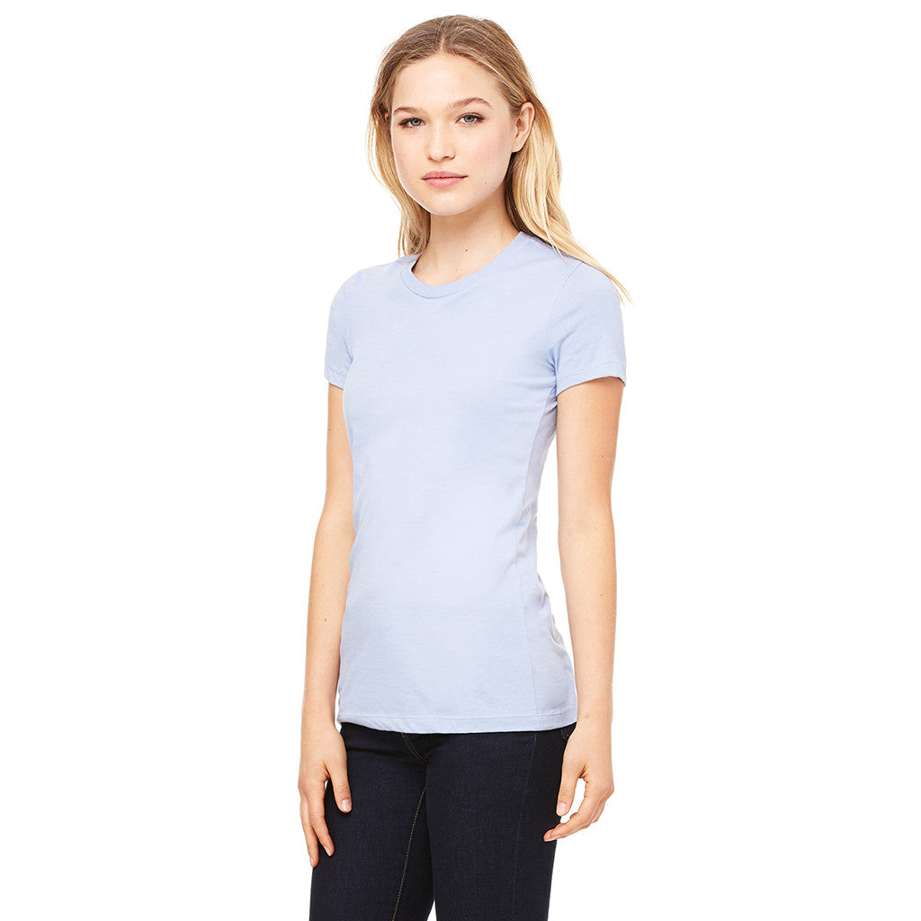 Bella + Canvas Women's Baby Blue Jersey Short-Sleeve T-Shirt