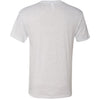 Next Level Men's Heather White Triblend Crew Tee