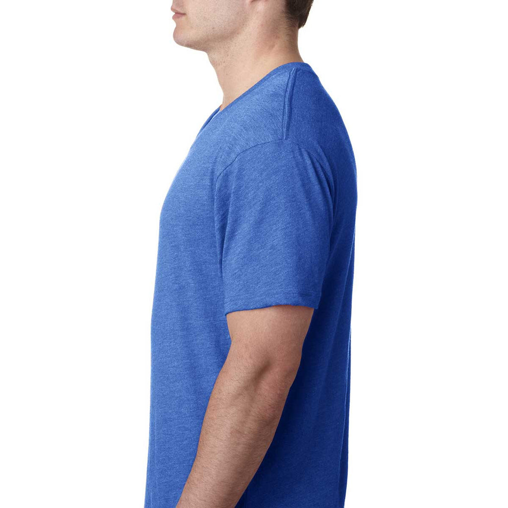 Next Level Men's Vintage Royal Triblend V-Neck Tee