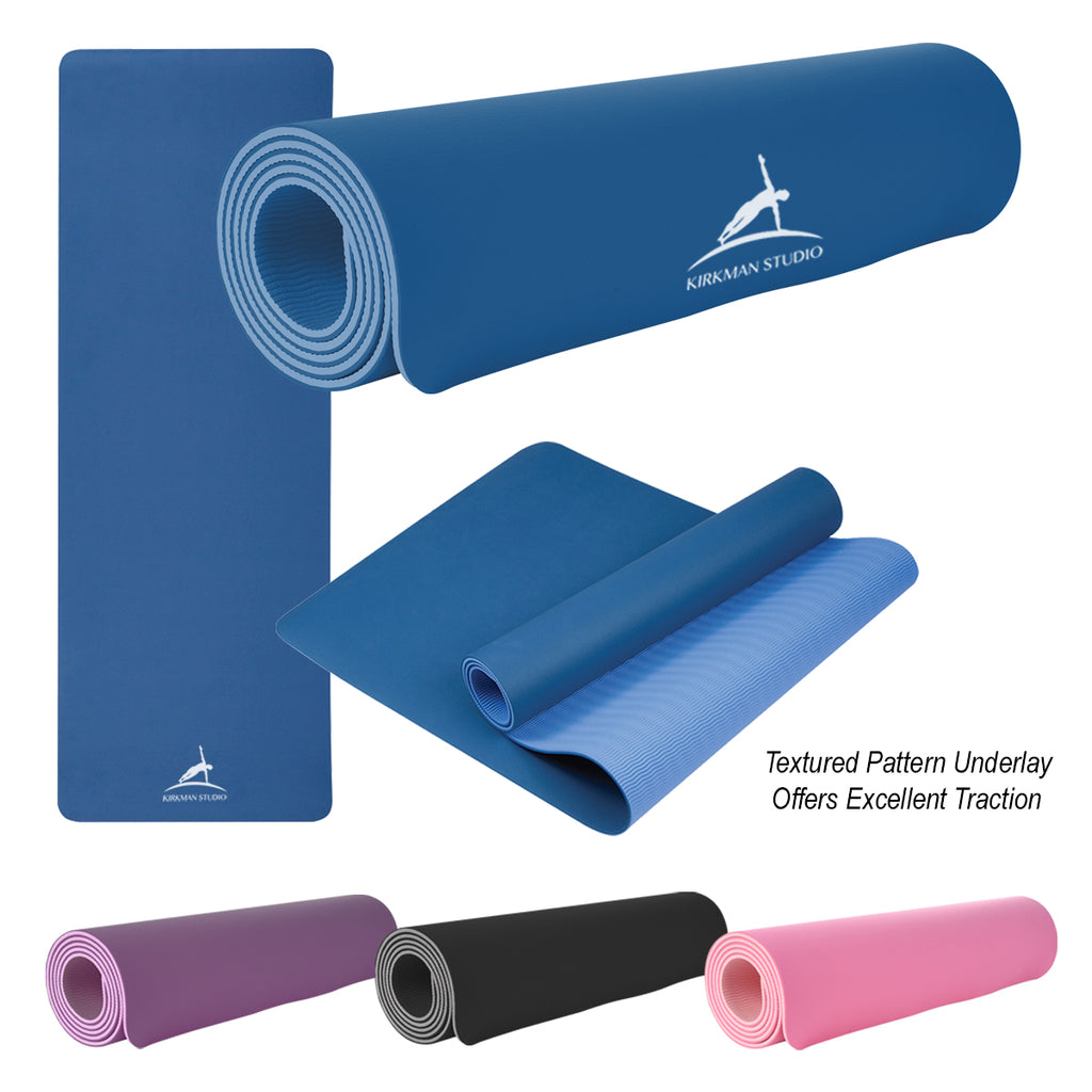 HIT Blue Two Tone Double Layer Yoga Mat