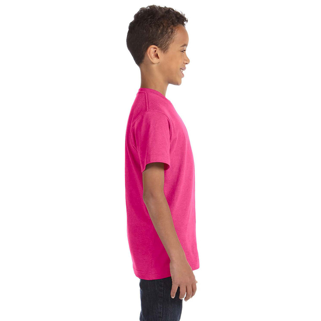 LAT Youth Vintage Hot Pink Fine Jersey T-Shirt