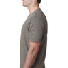 Next Level Men's Ash Poly/Cotton Short-Sleeve Crew Tee