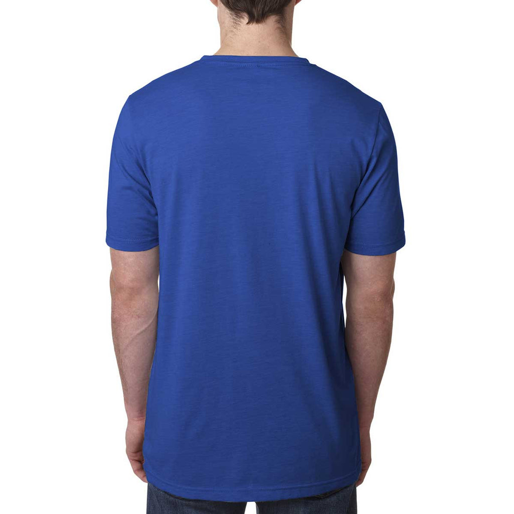 Next Level Men's Royal Poly/Cotton Short-Sleeve Crew Tee