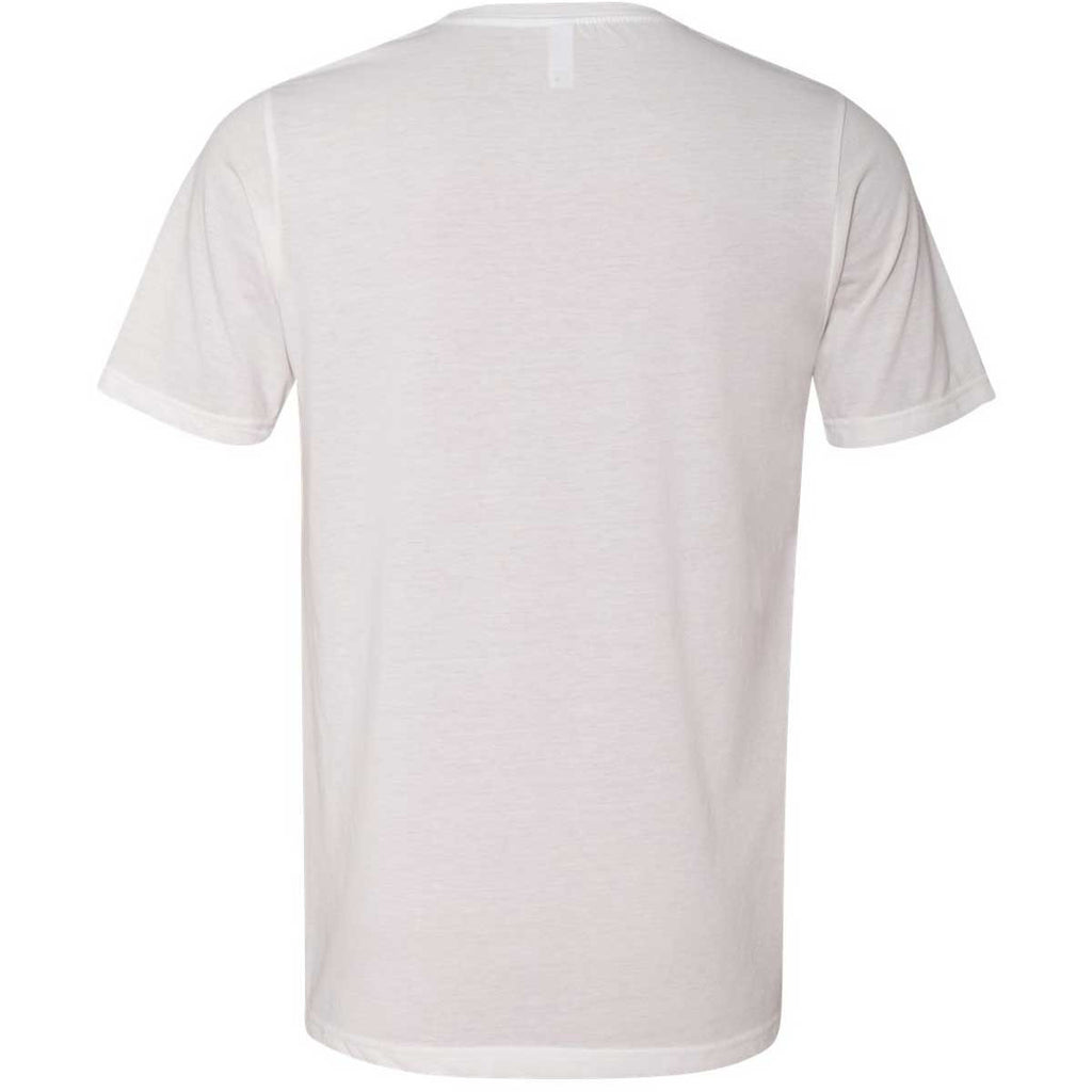 Next Level Men's White Poly/Cotton Short-Sleeve Crew Tee