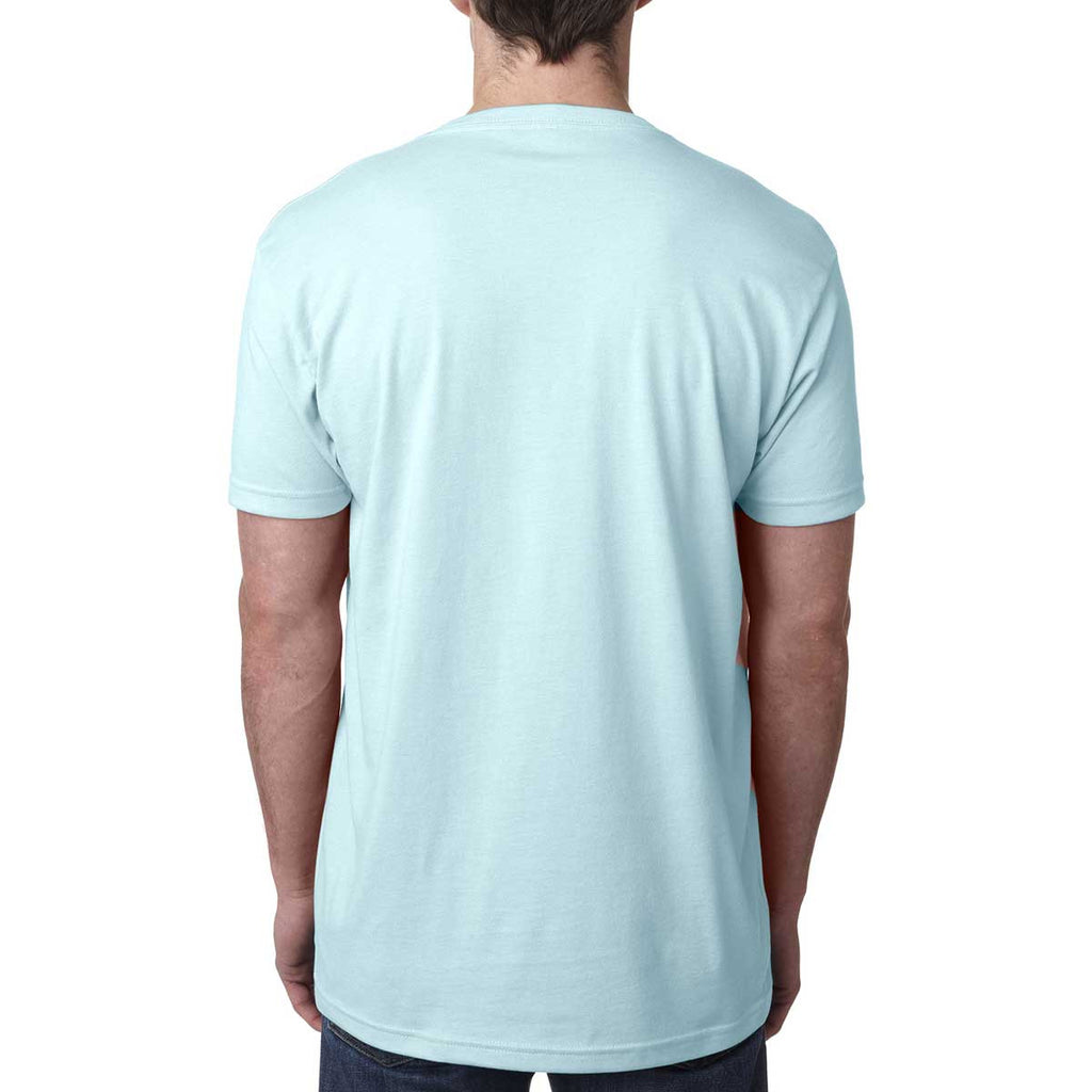 Next Level Men's Ice Blue Premium CVC V-Neck Tee